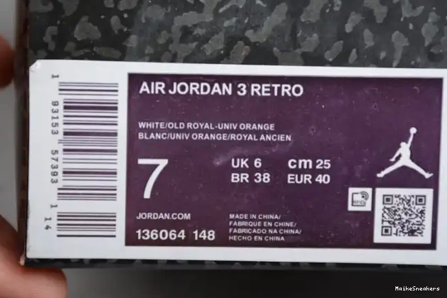 MaikeSneakers 'Knicks 3 Retro 136064-148 Air Rivals' Jordan 0531